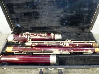 Vintage Selmer Signet Wood Bassoon W\case Not Working\parts