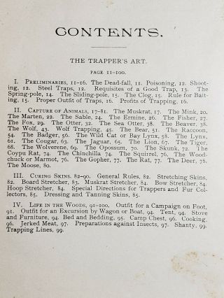 1893 The Trapper ' s Guide book By S.  NEWHOUSE Traps Trapping ONEIDA COMMUNITY Fur 6
