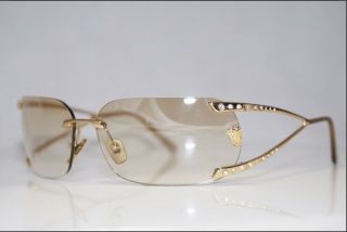 Gianni Versace Sunglasses Gold Rimless Mod N86 H N30 536 Medusa Frames Vintage