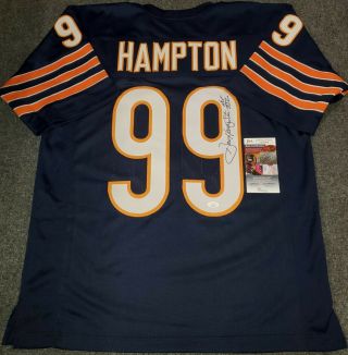 Chicago Bears Dan Hampton Autographed Signed Inscribed Jersey Jsa