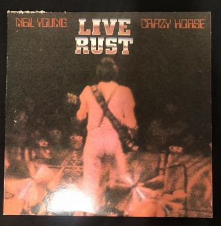 Rare Neil Young & Crazy Horse Live Rust Vinyl Poster & 3d Glasses