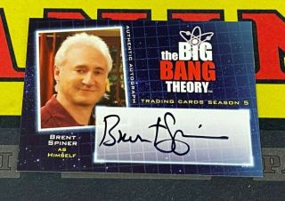 2013 Cryptozoic The Big Bang Theory Seasons 5 A10 Brent Spiner Autograph