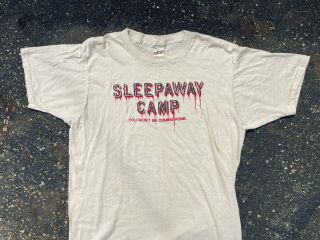 Vintage 1983 Sleepaway Camp Horror Slasher Movie Promo Shirt Size Xl