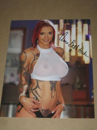 Porn Star Anna Bell Peaks Signed 8x10 Sexy Photo Autograph 1a