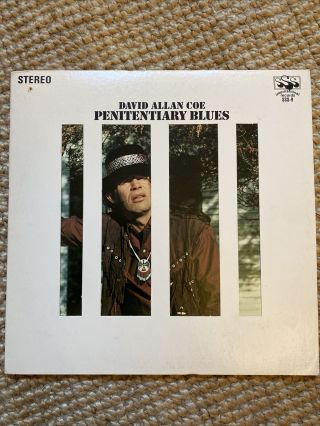 David Allan Coe Penitentiary Blues 1969 Looks Unplayed M/nm Vinyl