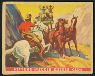 Jesse James Holdup 1933 R172 Gum Inc.  Wild West Series 6 - Rare