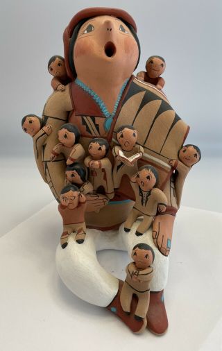 Vintage Native American Pueblo Storyteller Doll By Mary Lucero Jemez 7”