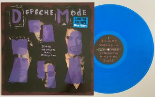 Depeche Mode - Songs Of Faith And Devotion Rare Ltd Blue Vinyl Stumm106