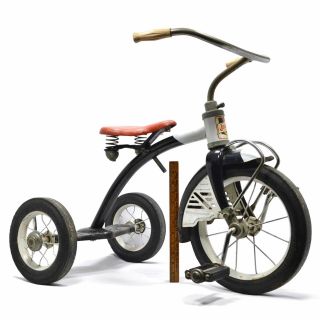 Vintage " Amf Junior Toy Corp.  Trikes & Bikes " Rare Tricycle C.  1950 
