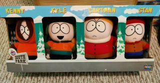 Rare Nib 1998 South Park Fun 4 All Plush Dolls Set - Kenny Stan Cartman Kyle