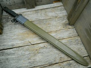 Vintage U.  S.  M1917 Bayonet & Scabbard General Cutlery Canada 1960 