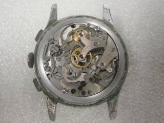Vintage Men 17j Telda Chronograph Wrist Watch w/ Venus 170 & Telemetre Dial 2Fix 5