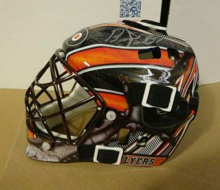 Signed Bernie Parent Autographed Philadelphia Flyers Mini Goalie Helmet Hockey