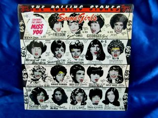 1978 In Shrink W/ Hype Sticker Rock Lp: Rolling Stones - Some Girls
