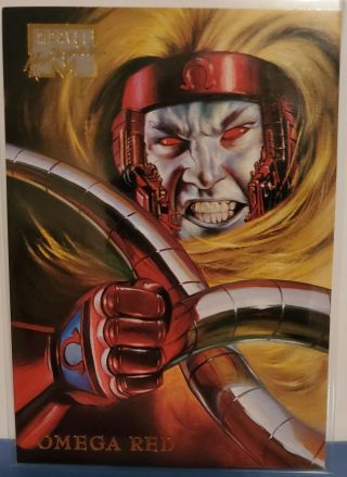 1996 Marvel Masterpieces Omega Red 31 By Julie Bell Nm