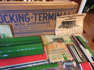 Vintage Marx Freight Terminal Playset with Box and Accessories 3