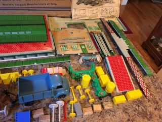 Vintage Marx Freight Terminal Playset with Box and Accessories 4