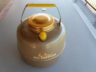 Vintage All American Thermic Jug Made Usa Hot Cold Pour Spout Picnic Thermos