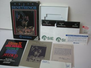 Vintage Software Game Apple Iie Iic Iigs Wrath Of Denethenor Sierra On - Line
