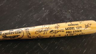 2009 Rochester Red Wings Autographed Team Signed Bat