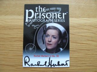 Autograph Card The Prisoner Rachel Herbert