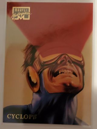 1996 Marvel Masterpieces 10 Cyclops By Julie Bell
