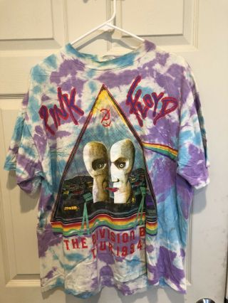Vintage Pink Floyd Tie Dye 1994 Division Bell Tour T - Shirt Sz Xl Rare