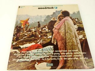 Woodstock 3 Album Lp Set Soundtrack - 1970 Cotillion Sd 3 - 500