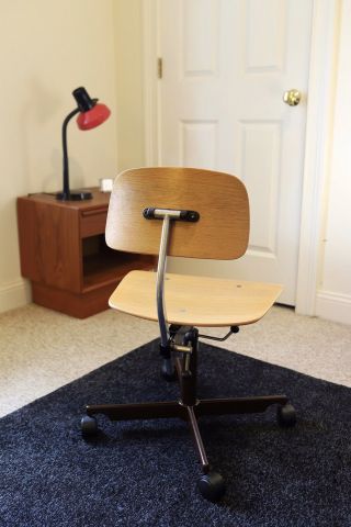 Vintage KEVI Swivel Office Desk Chair Mid Century Danish Modern Jorgen Rasmussen 2