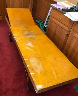 Vintage Gleason Board Folding Embalming Table