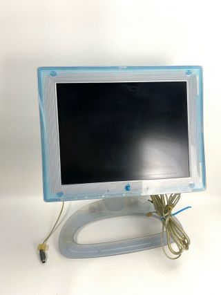 Apple Studio Display 15 M4551 Blueberry Vga Lcd Display Monitor Rare Mac Vintage