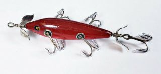 Heddon 150 Dowagiac Underwater Minnow Lure Red Cup Rig c 1910 2
