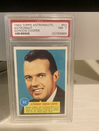 1963 Topps Astronauts Psa 7 52