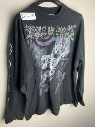 Vintage Cradle Of Filth Total Darkness Europe Tour Promo T Shirt Tee Xl