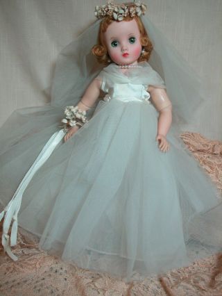 Madame Alexander Elise Bride Doll Tagged Outfit 16 " 1950 