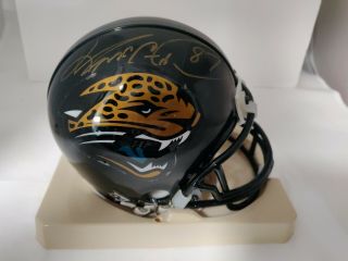 Signed Riddell Mini Helmet Nfl Keenan Mccardell 87 Jacksonville Jaguars