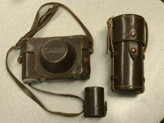 Canon Iif Ep Vintage 35mm Rangefinder Camera Leica L39 Screw Mount 50mm & 135mm