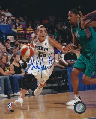 Becky Hammon Signed 8 X 10 Photo Wnba Basketball York Liberty