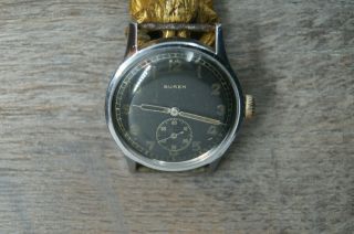 Rare Buren Dh German Military Ww2 Wrist Watch X63