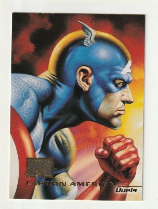 1996 Fleer Marvel Masterpieces 73 Captain America Duels