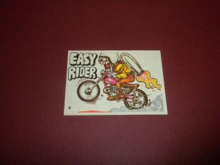 Silly Cycles Sticker Card 9 Donruss 1972 Odd Rods Related