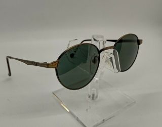Vintage Rare Revo 1202/010 Mendocino Sunglasses Bronze/gold Frame Green Lens