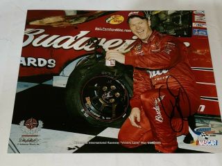 Rare Dale Earnhardt Jr Autographed Richmond 2006 Victory Lane Budweiser Photo