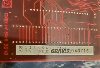Vintage Advanced Gravis Ultrasound Plug & Play PnP 3.  0 GUS 16 - bit ISA,  2MB Simms 6
