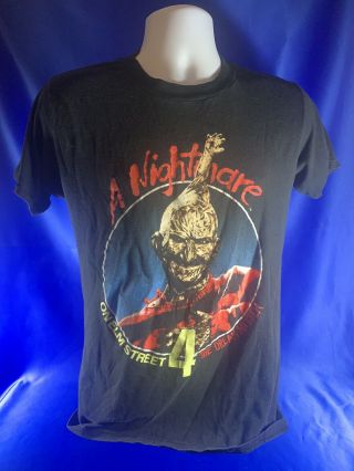 Nightmare On Elm Street 4 T Shirt Vintage 80s 1988 Dream Master Usa Size Medium