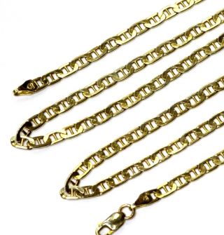 14k Yellow Gold Figaro Chain Necklace 5g Estate Vintage 20 "