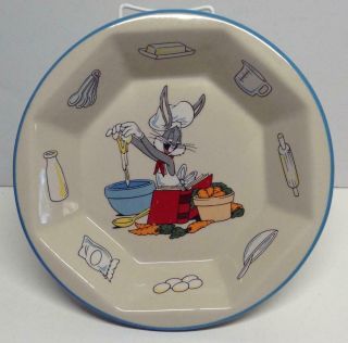 95 Warner Bros Looney Tunes Bugs Bunny 10 " Ceramic Pie Plate