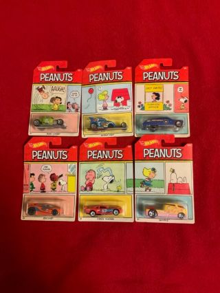 2017 Hot Wheels Peanuts Complete Set Of 6