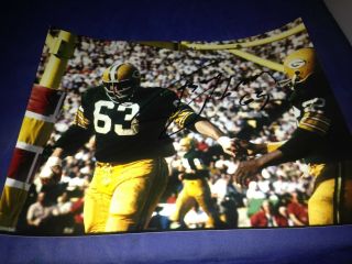 Fuzzy Thurston Green Bay Packers Legend Hand Signed 8x10 Autographed Photo