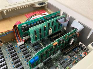 Vintage 64k Apple II Plus Computer A2S1048 w/ Apple Disk Drive,  Memory Card 2